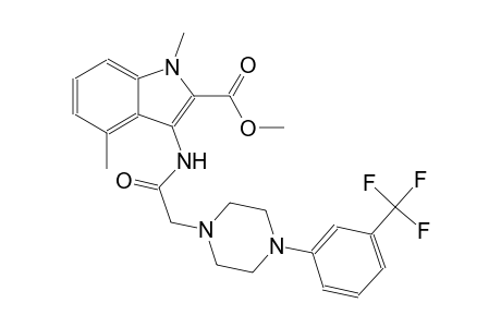 methyl 1,4-dimethyl-3-[({4-[3-(trifluoromethyl)phenyl]-1-piperazinyl}acetyl)amino]-1H-indole-2-carboxylate