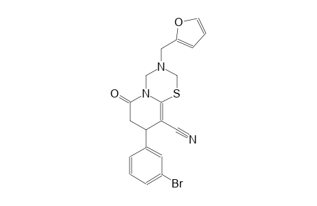 2H,6H-pyrido[2,1-b][1,3,5]thiadiazine-9-carbonitrile, 8-(3-bromophenyl)-3-(2-furanylmethyl)-3,4,7,8-tetrahydro-6-oxo-