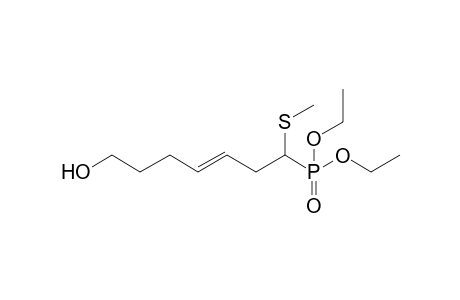 Diethyl 7-hydroxy-1-methylthiohept-3-enyl phosphonate