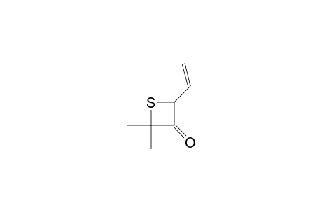 2-Ethenyl-4,4-dimethylthiethan-3-one