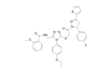 benzamide, N-[[4-(4-ethoxyphenyl)-5-[[2-[5-(4-fluorophenyl)-4,5-dihydro-3-(2-thienyl)-1H-pyrazol-1-yl]-2-oxoethyl]thio]-4H-1,2,4-triazol-3-yl]methyl]-2-methoxy-