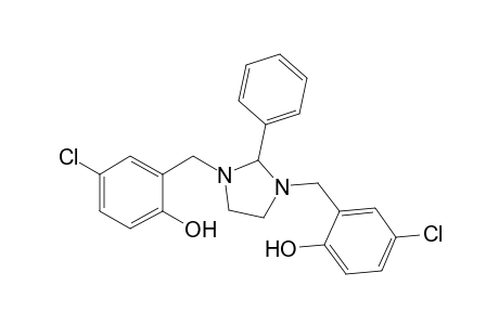 4-Chloranyl-2-[[3-[(5-chloranyl-2-oxidanyl-phenyl)methyl]-2-phenyl-imidazolidin-1-yl]methyl]phenol