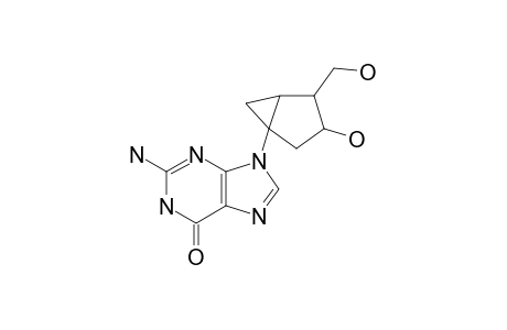 (1S,3S,4R,5S)-3-HYDROXY-4-HYDROXYMETHYL-1-(2-AMINO-6-OXO-1,9-DIHYDRO-6H-PURIN-9-YL)-BICYCLO-[3.1.0]-HEXANE