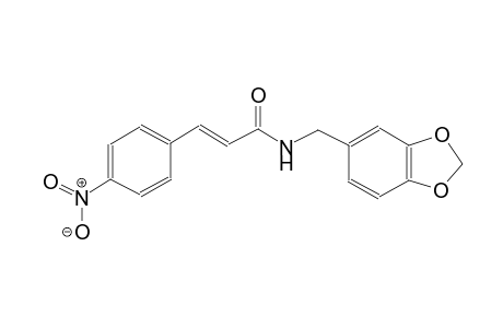 (2E)-N-(1,3-benzodioxol-5-ylmethyl)-3-(4-nitrophenyl)-2-propenamide