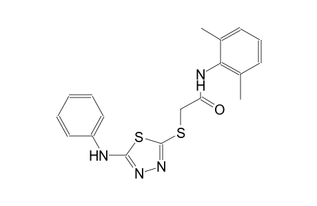 2-[(5-anilino-1,3,4-thiadiazol-2-yl)sulfanyl]-N-(2,6-dimethylphenyl)acetamide