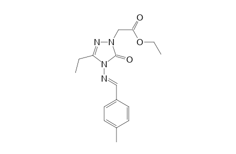 ethyl 2-[3-ethyl-5-oxo-4-[(E)-p-tolylmethyleneamino]-1,2,4-triazol-1-yl]acetate