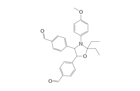 4,4'-[(4RS,5RS)-2,2-Diethyl-3-(4-methoxyphenyl)-oxazolidine-4,5-diyl]dibenzaldehyde