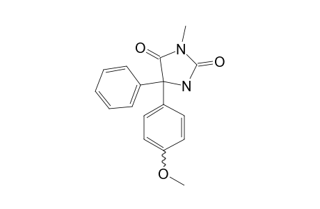 2,4-Imidazolidinedione, 5-(4-methoxyphenyl)-3-methyl-5-phenyl-