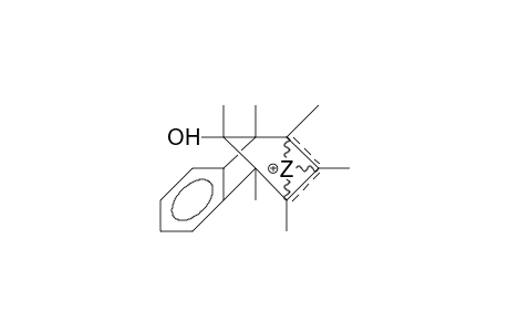 1,2,3,4,5,syn-8-Hexamethyl-8-anti-hydroxylium-bicyclo(3.2.1)octa-2,6-diene-4-yl dication