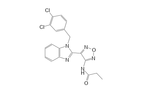 propanamide, N-[4-[1-[(3,4-dichlorophenyl)methyl]-1H-benzimidazol-2-yl]-1,2,5-oxadiazol-3-yl]-