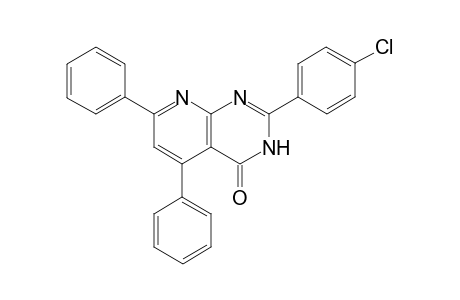 2-(4-Chlorophenyl)-5,7-diphenyl-3,4-dihydropyrido[2,3-d]pyrimidin-4-one