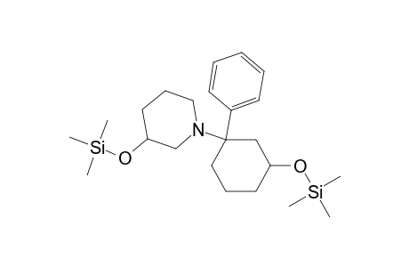 1-(1-phenyl-3-(trimethylsiloxy)cyclohexyl)-3-(trimethylsiloxy)piperidine