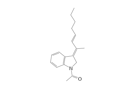 (E)-1-Acetyl-3-(1'-hexenylethylidene)indoline