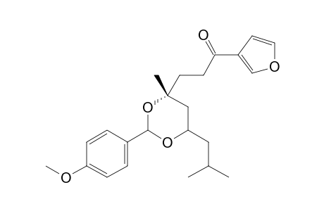 (4S,6RS)-4,8-DIMETHYL-1-FURAN-3'-YLNONANE-1-ON-4,6-DIOL-PARA-METHOXYBENZYLIDENACETAL