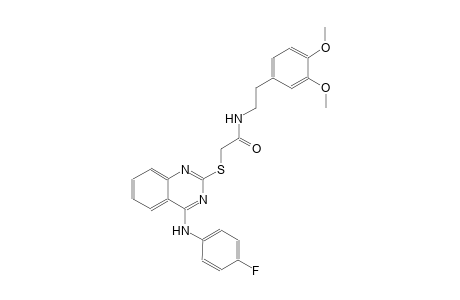 acetamide, N-[2-(3,4-dimethoxyphenyl)ethyl]-2-[[4-[(4-fluorophenyl)amino]-2-quinazolinyl]thio]-