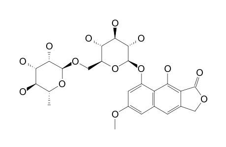 8,9-DIHYDROXY-6-METHOXYNAPHTHALIDE-8-O-BETA-RUTINOSIDE
