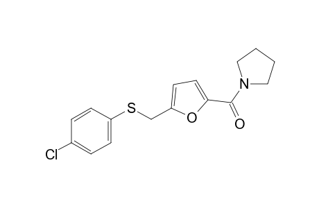 1-{5-{[(p-chlorophenyl)thio]methyl}-2-furoyl}pyrrolidine