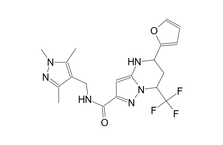 5-(2-furyl)-7-(trifluoromethyl)-N-[(1,3,5-trimethyl-1H-pyrazol-4-yl)methyl]-4,5,6,7-tetrahydropyrazolo[1,5-a]pyrimidine-2-carboxamide