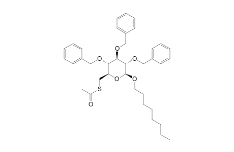 OCTYL_6-S-ACETYL-2,3,4-TRI-O-BENZYL-6-DEOXY-6-THIO-BETA-D-GLUCOPYRANOSIDE