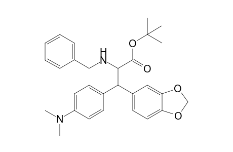 tert-Butyl (2RS,3SR)/(2RS,3RS)-3-(1,3-Benzodioxol-5-yl)-2-(benzylamino)-3-[4-(dimethyamino)-phenyl]propanoate