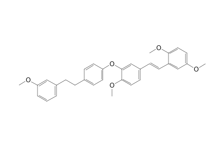 4-[2'-(3"-Methoxyphenyl)ethyl]-2'-methoxy-5'-[2"'-(2,5-dimethoxyphenyl)ethenyl]-diphenyl Ether