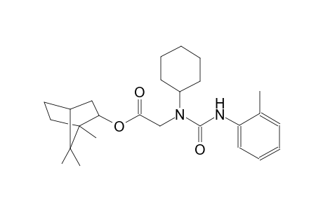 1,7,7-trimethylbicyclo[2.2.1]hept-2-yl [cyclohexyl(2-toluidinocarbonyl)amino]acetate