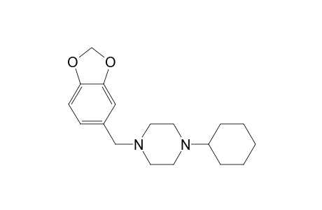 1-Cyclohexyl-4-(3,4-methylenedioxyphenyl)piperazine