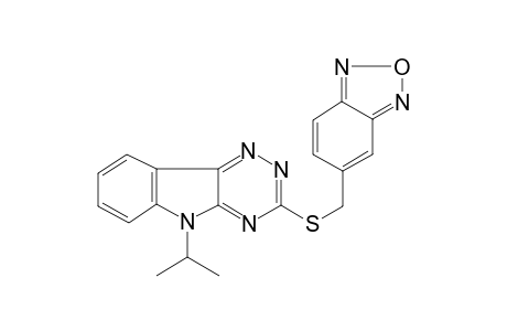 5-[(5-isopropyl-[1,2,4]triazino[5,6-b]indol-3-yl)sulfanylmethyl]-2,1,3-benzoxadiazole