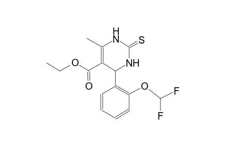 ethyl 4-[2-(difluoromethoxy)phenyl]-6-methyl-2-thioxo-1,2,3,4-tetrahydro-5-pyrimidinecarboxylate