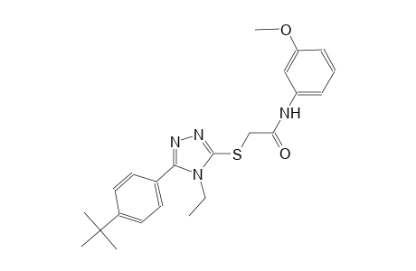 2-{[5-(4-tert-butylphenyl)-4-ethyl-4H-1,2,4-triazol-3-yl]sulfanyl}-N-(3-methoxyphenyl)acetamide