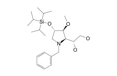 (2-S,3-R,4-R,4'-S)-1-BENZYL-2-(1',2'-SIHYDROXYETHYL)-3-METHOXY-4-(TRI-ISO-PROPYLSILOXY)-PYRROLIDINE