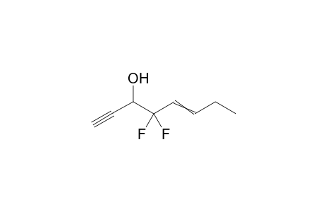 4,4-difluorooct-5-en-1-yn-3-ol