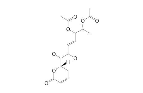 SYNARGENTOLIDE-B;6R-[5,6S-DIACETYLOXY-1,2-DIHYDROXY-3E-HEPTENYL]-5,6-DIHYDRO-2H-PYRAN-2-ONE