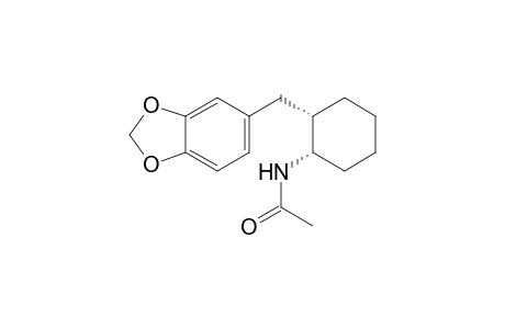 cis-N-acetyl-2-(3,4-methylenedioxybenzyl)cyclohexylamine