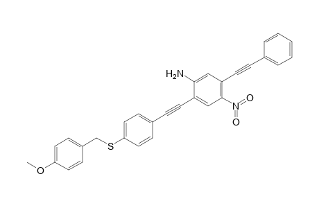 2-[4-(4-Methoxybenzylthio)phenylethynyl]-4-nitro-5-phenylethynylaniline