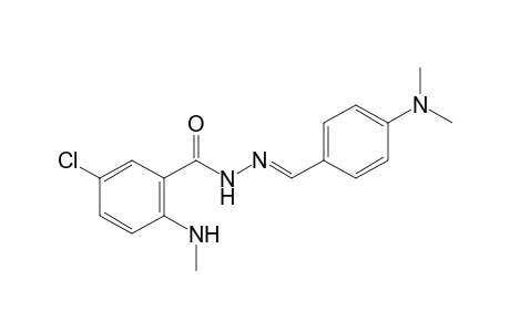 5-chloro-N-methylanthranilic acid, [p-(dimethylamino)benzylidene]hydrazide
