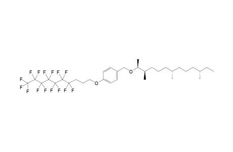 1-(4,4,5,5,6,6,7,7,8,8,9,9,10,10,10-pentadecafluorodecoxy)-4-[[(1S,2R,6S,10S)-1,2,6,10-tetramethyldodecoxy]methyl]benzene
