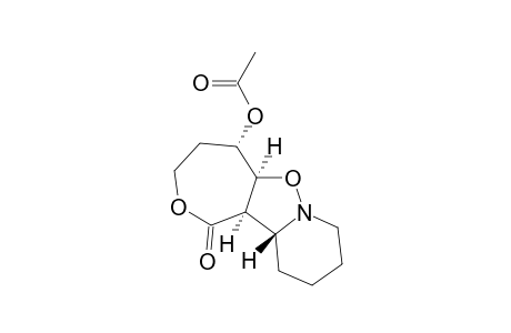 (5RS,5ARS,11ASR,11BSR)-5-ACETOXYDECAHYDRO-1H-OXEPINO-[3',4':4,5]-ISOXAZOLO-[2,3-A]-PYRIDIN-1-ONE,(TRANS-INVERTOMER)