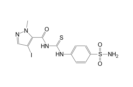4-[({[(4-iodo-1-methyl-1H-pyrazol-5-yl)carbonyl]amino}carbothioyl)amino]benzenesulfonamide