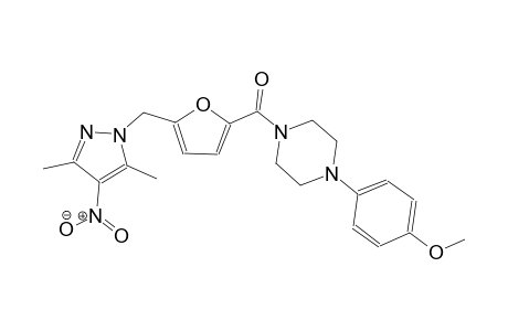 4-(4-{5-[(3,5-dimethyl-4-nitro-1H-pyrazol-1-yl)methyl]-2-furoyl}-1-piperazinyl)phenyl methyl ether
