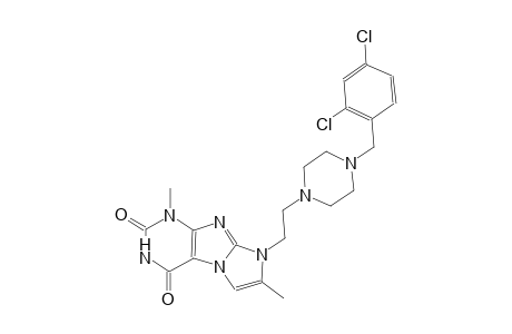 1H-imidazo[2,1-f]purine-2,4(3H,8H)-dione, 8-[2-[4-[(2,4-dichlorophenyl)methyl]-1-piperazinyl]ethyl]-1,7-dimethyl-