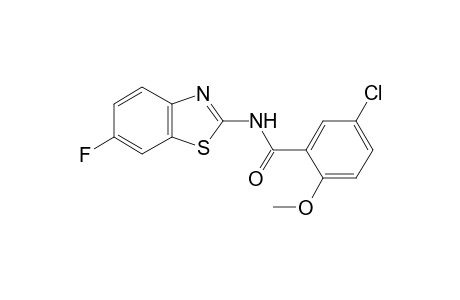 5-Chloro-N-(6-fluoro-1,3-benzothiazol-2-yl)-2-methoxybenzamide