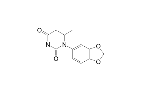 1-(1,3-benzodioxol-5-yl)-6-methyl-5,6-dihydrouracil