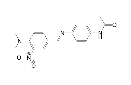 acetamide, N-[4-[[(E)-[4-(dimethylamino)-3-nitrophenyl]methylidene]amino]phenyl]-
