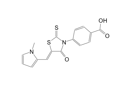 4-{(5Z)-5-[(1-methyl-1H-pyrrol-2-yl)methylene]-4-oxo-2-thioxo-1,3-thiazolidin-3-yl}benzoic acid