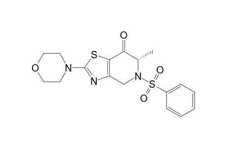(6S)-5-(benzenesulfonyl)-6-methyl-2-(4-morpholinyl)-4,6-dihydrothiazolo[4,5-c]pyridin-7-one
