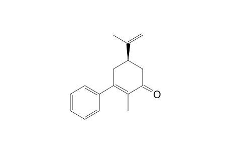 (-)-(R)-2-Methyl-5-isopropenyl-3-phenylcyclohex-2-en-1-one