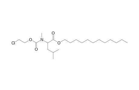 L-Leucine, N-(2-chloroethoxycarbonyl)-N-methyl-, dodecyl ester