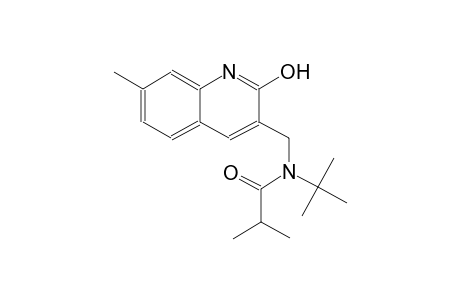 N-(tert-butyl)-N-[(2-hydroxy-7-methyl-3-quinolinyl)methyl]-2-methylpropanamide