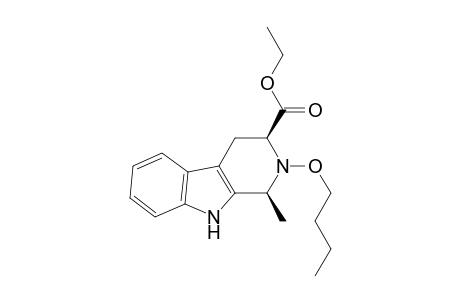 1H-Pyrido[3,4-b]indole-3-carboxylic acid, 2-butoxy-2,3,4,9-tetrahydro-1-methyl-, ethyl ester, cis-